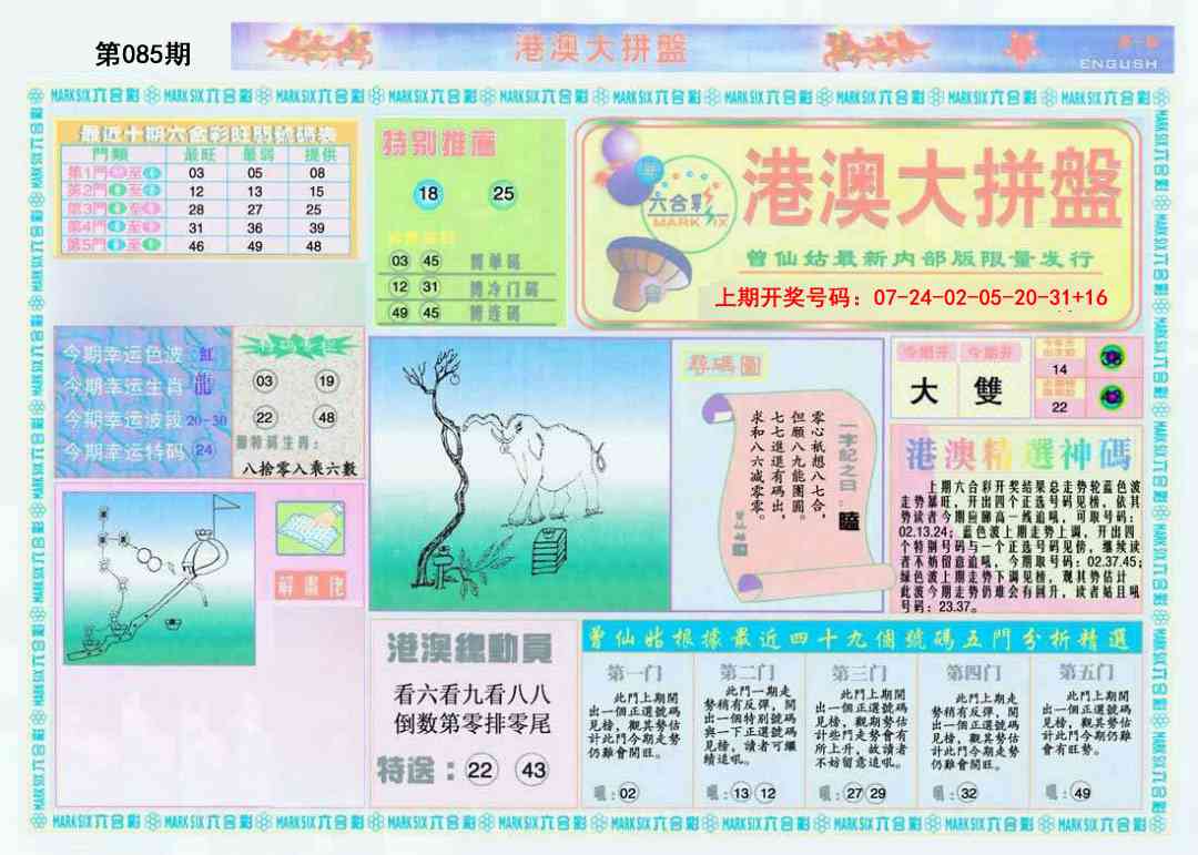 085期港澳大拼盘A[图]