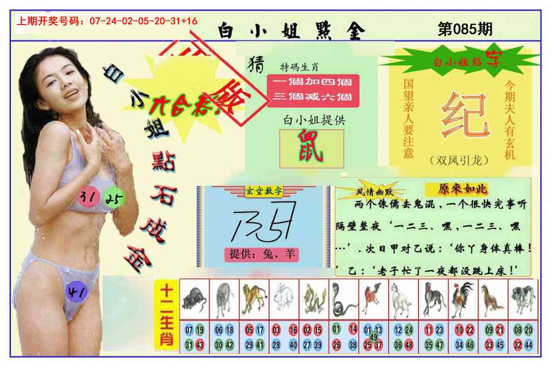 085期白小姐点金[图]